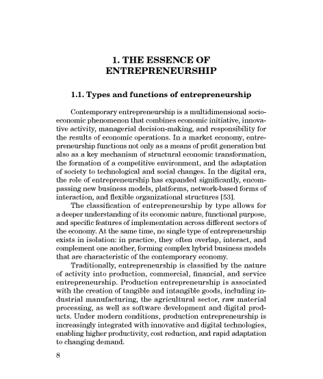 The business ecosystem: entrepreneurship, e-commerce, sustainable development: monograph