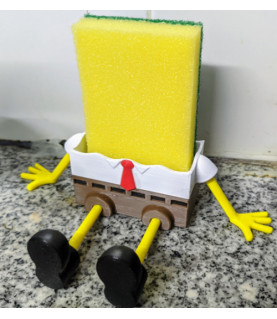 Підставка для кухонної губки Спондж Боб тримач губки SpongeBob Kitchen Sponge Holder 3Д Друк