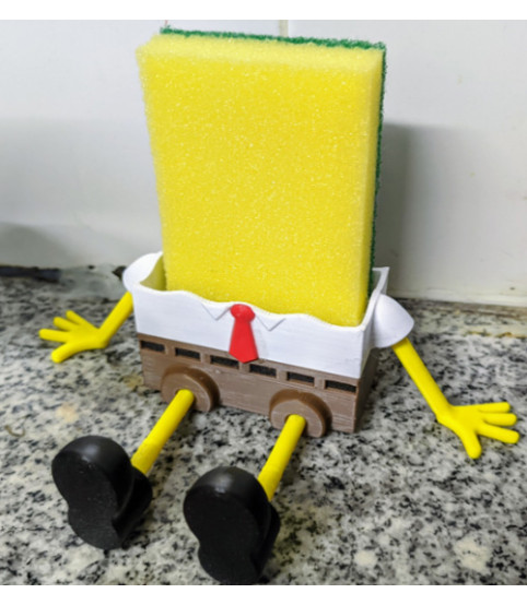Підставка для кухонної губки Спондж Боб тримач губки SpongeBob Kitchen Sponge Holder 3Д Друк